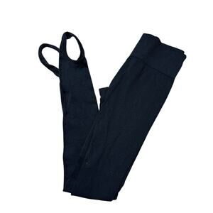 Hippie Rose Womens M Black Lightweight Stretchy Stirrup Style Leggings